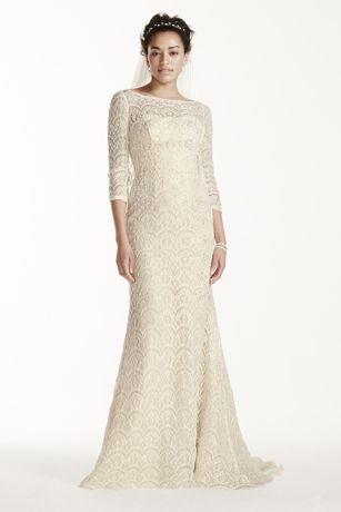3 4 Sleeve Wedding Dress
